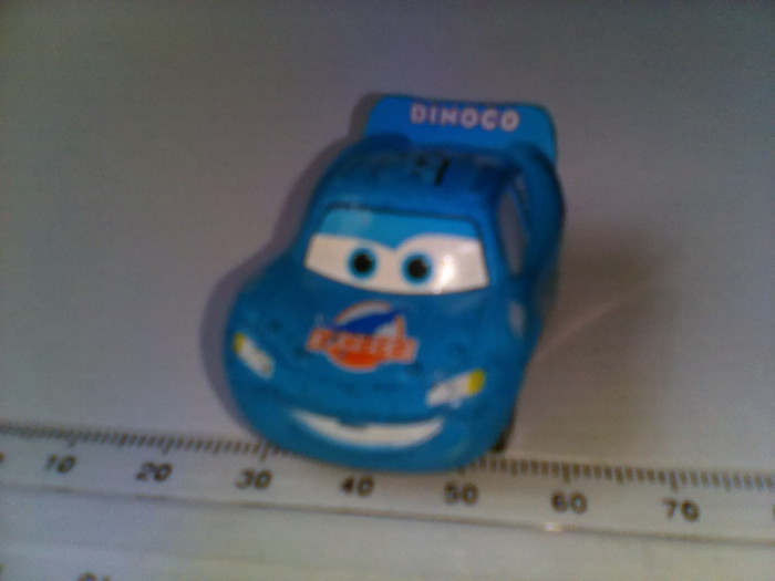 bnk jc Disney Pixar - Cars - masinuta Lightning McQueen - Albastra - Dinoco