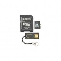 Card Kingston Micro SDHC 32GB Clasa 4 + SD Adapter + USB Reader MBLY4G2/32GB foto