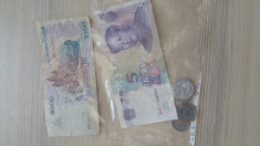 Lot 42 monede si 7 bancnote straine in circulatie foto