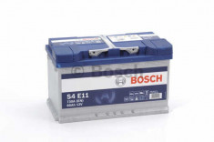 Acumulator baterie auto BOSCH S4 80 Ah 730A tip EFB (pentru sistem START/STOP) cod 0 092 S4E 110 foto