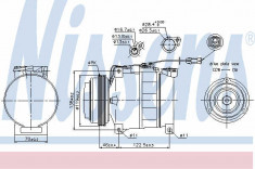 Compresor aer conditionat / clima NOU Skoda Superb 12.01 - 03.08 Nissens cod 89045 foto