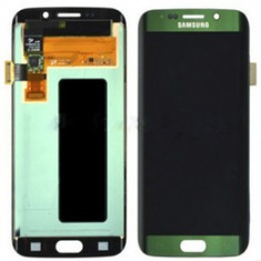 Display cu touchscreen Sam Galaxy S6 edge G925 Verde cu Rama Ori foto