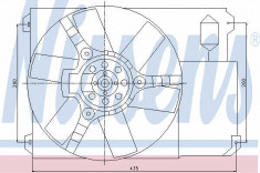 Ventilator radiator apa Citroen Jumper 244 NISSENS cod 85020 foto