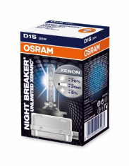 Bec Xenon Osram D1S Xenarc Night Breaker Unlimited (+70 lumina) 85V 35W cod 66140XNB foto