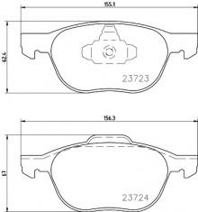 Set placute frana fata Volvo S40 2 II fabricat incepand cu 01.2004 Textar cod 11- 2372301 foto