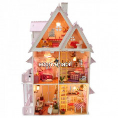 Casuta de Papusi 3D Diorama Iluminata My Little House foto