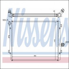 Radiator racire apa Skoda Octavia 2 II 1Z3 2.0 TDI NISSENS cod 65281A foto