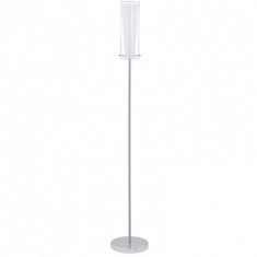 Lampadar Pinto Crom Alb Transparent 89836 foto