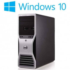 Workstation refurbished Dell Precision T7500, 2x Hexa Core X5660, Win 10 Home foto