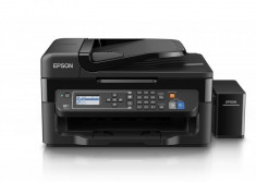 Multifunctional inkjet color CISS Epson L565, dimensiune A4 (Printare, Copiere, Scanare, Fax), viteza 33ppm foto