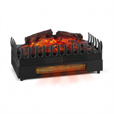 KLARSTEIN KAMINI FX, ?emineu electric, clapeta de ?emineu, 1000W/2000W 2W led, negru F foto