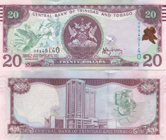 Trinidad &amp;amp; Tobago 20 Dollars 2006 UNC foto