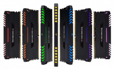 Memorie RAM DIMM Corsair Vengeance RGB 32GB (4x8GB), DDR4 3200MHz, CL16, 1.35V, RGB LED, foto