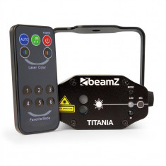 BEAMZ TITANIA DOUBLE LASER, 200MW RG GOBO, clasa laser 3B, telecomanda IR foto