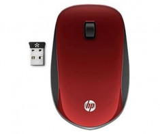 Mouse HP Wireless 2.4 GHz Z4000 RED, slim, 3 butoane, scroll, baterii AA foto