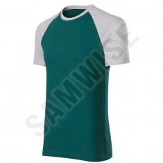 Tricou Duo Unisex, 100% Bumbac (Culoare: Verde sticla, Marime: M, Pentru: Unisex) foto