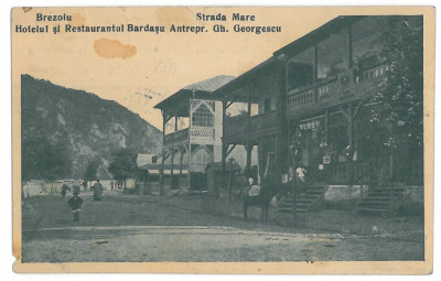 3811 - BREZOI, Valcea, Restaurant - old postcard - used foto