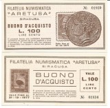 !!! ITALIA = FILATELIA-NUMISMATICA SIRACUSA - 100 LIRE 1977 - UNC/CEA DIN SCAN