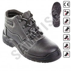 Bocanc de protectie S1P Metalite, piele neagra (Categorie: Pantofi de protectie, Marime: 42) foto