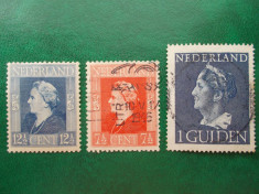Olanda 1946 regina Wilhelmina - timbre stampilate foto