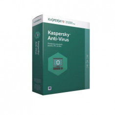 Licenta antivirus retail Kaspersky Anti-Virus 2017, Nou, 1 AN + 3 luni gratuite foto