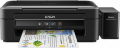 Multifunctional inkjet color CISS Epson L382, dimensiune A4 (Printare, Copiere, Scanare), printare borderless, viteza foto