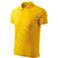 Tricou Polo de Barbati Pique Polo (Culoare: Galben, Marime: M, Pentru: Barbati) foto