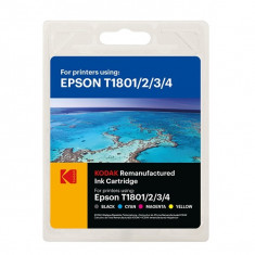 Multipack cartuse compatibile epson t1801, t1802, t1803, t1804 premium kodak Digital Media foto