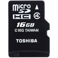 Card Toshiba microSDHC 16GB M102 Clasa 4 cu adaptor SD foto