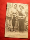 Ilustrata Folclor -tip Oleronezi -Franta - Culegator de prune 1931