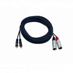 Cablu pentru cablu XLR de sex masculin, 6 m, DJ, cablu PA, stereo foto