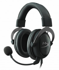 Casti cu microfon Kingston gaming, HyperX Cloud II Gaming Gun Metal, Full size, 15-25000Hz, foto