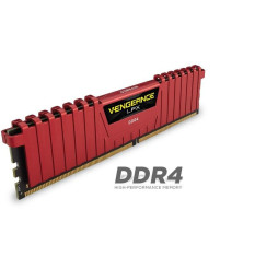 Memorie RAM DIMM Corsair Vengeance LPX 16GB (4x4GB), DDR4 2800MHz, CL16, 1.2V, red, XMP foto