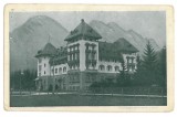 3510 - BUSTENI, Prahova, Hotel Palace - old postcard - used - 1927