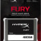 SSD Kingston, 480GB, HyperX Fury, SATA3, rata transfer r/w: 500/500 mb/s, 7mm, fara adaptor