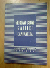 n3 Giordano Bruno - Galilei Campanella foto