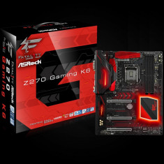 Placa de baza Asrock Z270 GAMING K6, Socket LGA1151, Z170, DDR4 3866+ (OC), DP foto