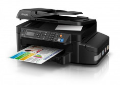 Multifunctional inkjet color CISS Epson L655, dimensiune A4 (Printare, Copiere, Scanare, Fax), viteza 33ppm foto