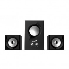 Boxe Genius 2.1 SW-2.1 375, 12W(Subwoofer 6W+2 satelitix3W), Negru foto