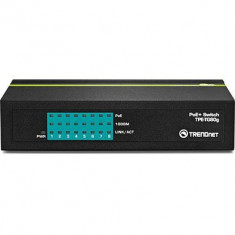 TRENDnet 8-Port GREENnet Gigabit PoE+ Switch, TPE-TG80G, IEEE 802.3 10Base-T, IEEE 802.3u 100Base-TX, IEEE foto