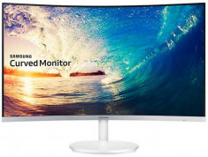 Monitor VA LED Samsung 27&amp;amp;quot; LC27F581FDUXEN, Full HD (1920 x 1080), VGA, HDMI, DisplayPort, Ecran Curbat, 4 ms (Alb/Argintiu) foto