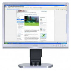 Monitor 19 inch LCD, Philips Briliance 190B Silver &amp;amp; Black, Panou Grad B foto