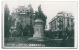 3851 - PLOIESTI, statue - old postcard, real PHOTO - unused