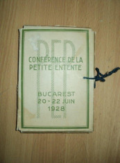 CONFERENCE DE LA PETITE ENTENTE, CONFERINTA MICII ANTANTE, BUCURESTI, 1928 foto