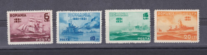 1930 - Semicentenarul marinei - serie completa - sarniera