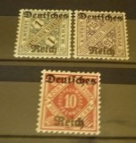 GERMANIA (REICH) 1920 &ndash; SUPRATIPARE, timbre nestampilate cu SARNIERA, K128