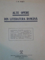 ALTE OPERE DIN LITERATURA ROMANA-I.M.RASCU,BUC.1938 foto