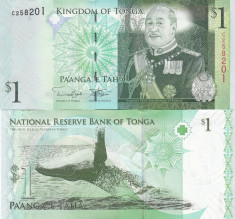 Tonga 1 Paanga 2014 UNC foto