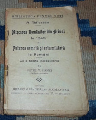 N. Balcescu - Miscarea romanilor din Ardeal la 1848 (lipsa prima coperta) foto