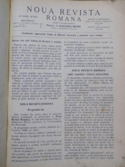 Noua Revista romana, noembrie 1911 - aprilie 1912 foto